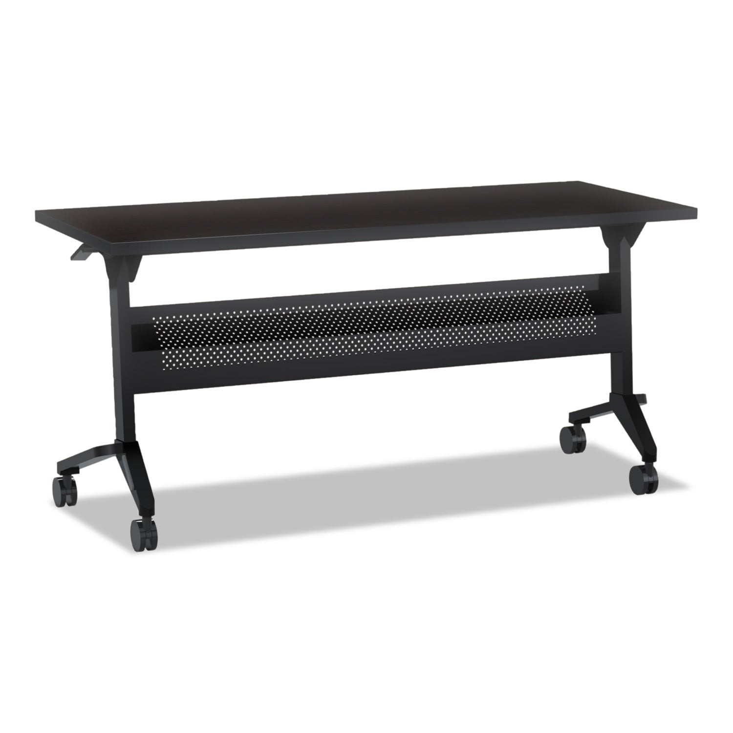 Safco Flip-n-Go Table Top, Rectangular, 48w x 24d, Mocha