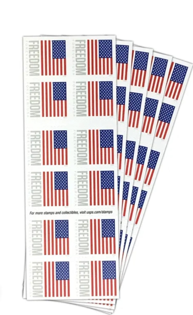 USPS Flag Forever First Class Booklet. (20ct)